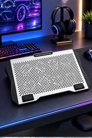 Delux Serisi Torima Laptop Soğutucu Ayarlanabilir Rgb CF11 Gümüş Çalışma Ekipman Fan