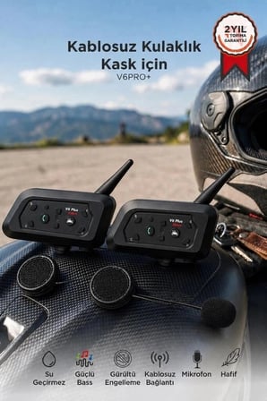 Delux Serisi Torima Motosiklet Helmet İnterkom Ejeas Double V6PRO+ 2li Arkadaş Bağlantı Grup