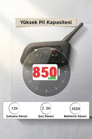 Delux Serisi Torima Motosiklet Helmet İnterkom Ejeas Double V6PRO+ 2li Arkadaş Bağlantı Grup
