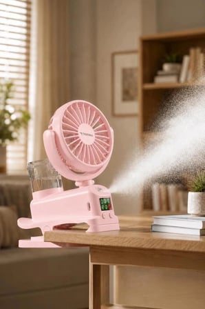 Özel Üretim Torima Vantilatör F14 Pembe Pratik Alet Alternatif Küçük Boyut