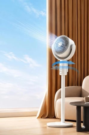 Premium Torima F1 Air Fan Beyaz Kumandalı Yarlanabilir Vantilatör Alternatif Seyahat Masa