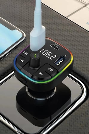 Torima Transmitter Şarj Özellikli Dijital Göstergeli Bluetooth G11 Siyah Araç Fonksiyon Yolculuk