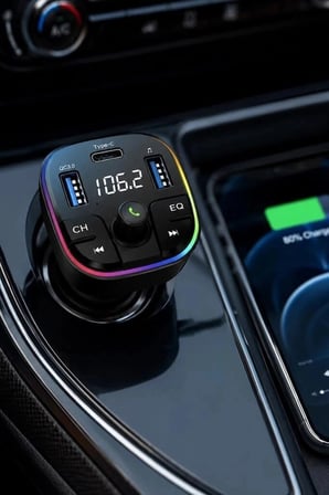 Torima Transmitter Şarj Özellikli Dijital Göstergeli Bluetooth G11 Siyah Araç Fonksiyon Yolculuk