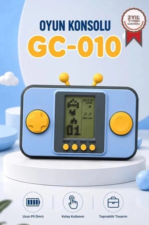 Özel Üretim Torima GC-010 Mavi El Atarisi Tetris Gameboy Joystick Eğlence Yolculuk Oyun