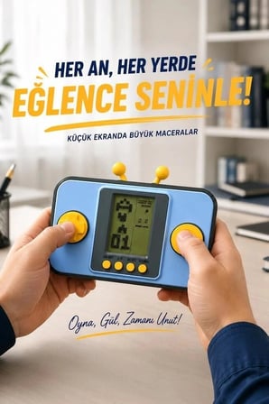 Özel Üretim Torima GC-010 Mavi El Atarisi Tetris Gameboy Joystick Eğlence Yolculuk Oyun