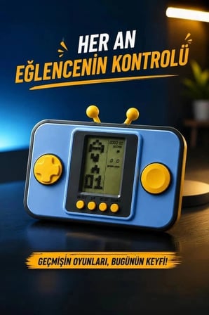 Özel Üretim Torima GC-010 Mavi El Atarisi Tetris Gameboy Joystick Eğlence Yolculuk Oyun