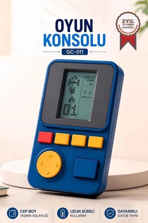 Premium Torima Oyun Kolu Atari Joystick Tetris Gameboy GC011 Mavi Keyifli Oyuncak