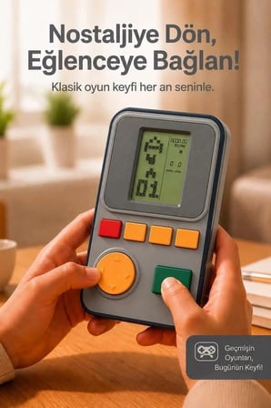 Özel Üretim Torima Oyun Kolu Atari Joystick Tetris Gameboy GC011 Gri Hobi Konsol Cihaz