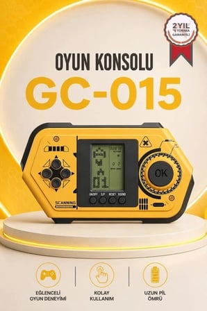 Premium Torima Oyun Kolu Atari Joystick Tetris Gameboy GC015 Sarı Zaman Renkli Sürpriz