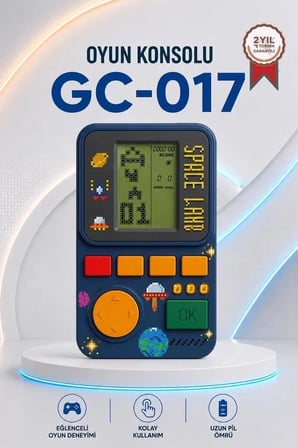 Özel Üretim Torima Oyun Kolu Atari Joystick Tetris Gameboy GC017 Lacivert Arkadaşa Arkat Hediye
