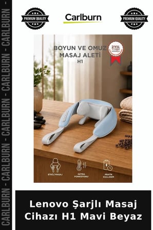 Özel Seri Lenovo Şarjlı Masaj Cihazı H1 Mavi Beyaz Rahatlama Bacak Aleti Günlük Kullanım
