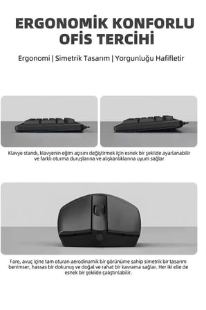Özel Seri Lenovo Kablolu Q Klavye Mouse Seti KM290 Siyah Donanım Cihaz Ofis