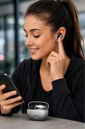 Özel Üretim Lenovo Thinkplus Bluetooth Kulaklık LP51 Pro Gri Taşınabilir Ses İletişim Aracı