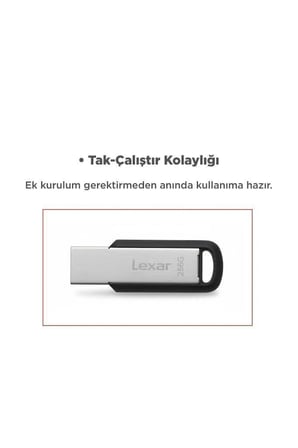 Özel Seri Lexar Metal USB 3.2 Gen1 Flash Bellek 150 MB/s – 256 GB M400 Veri Deposu Hızlı Ofis
