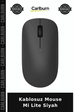 Delux Serisi Kablosuz Mouse Mi Lite Siyah Bilgisayar Sistem Kolay