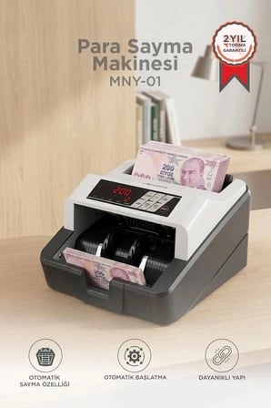 Özel Seri Torima Profesyonel Para Sayma Makinesi MNY01 Gri Cihaz Donanım Sistem