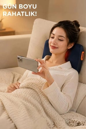Premium Lenovo Şarjlı Masaj Cihazı Akıllı Isıtmalı Masaj Yastığı N8 İsitmah Yastık Hediyelik