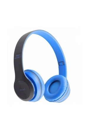 Premium Torima Bluetooth Kulaklık Kulak Üstü Mavi P47 Günlük Kablosuz