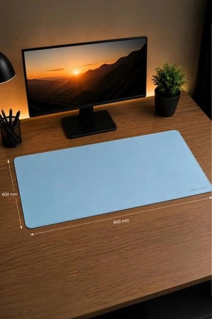 Lenovo Oyuncu Klavye Fare Altlığı 800*400MM Mavi Oyun Masası Masa Düzeni Ofis Gereci