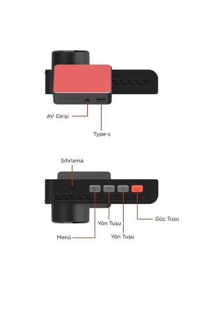 Lenovo R1-5369 Siyah 2K Wifi Araç içi Dokunmatik Ön Ve Arka Araç Kamerası Yolculuk Hediye Gezi