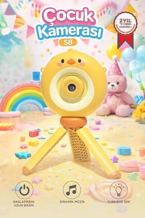 Özel Seri Torima Dijital Fotoğraf Makineleri Çocuk Kamerası 1080P S8 Küçük Ekipman Hobisi