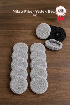 Özel Üretim Torima Cam Silme Temizleme Robotu Bezi 5 li Set S9 Ev Temizliği Mikro Fiber Yedek Bez