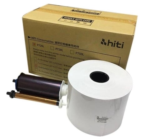 Özel Seri Hiti 720 6x8 (15x21) Termal Kağıt (2 rulo-1koli) Sarf Malzeme Stok Rulosu Baskı Kağıdı
