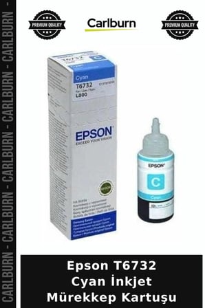 Özel Seri Epson T6732 Cyan İnkjet Mürekkep Kartuşu Görsel Ev Sıvı