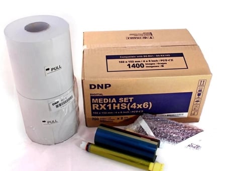 Özel Seri DNP RX1HS 4x6 Paper 1400 Prints Fotoğrafçılık Baskı Medyası Boya Rulosu