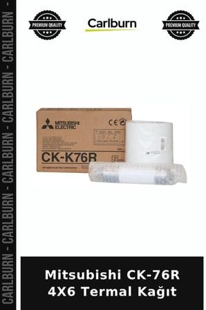 Delux Serisi Mitsubishi CK-76R 4X6 Termal Kağıt Baskı Medyası Fotoğraf Ürünü Cihaz Kağıdı