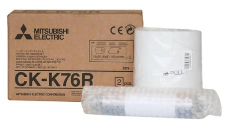 Delux Serisi Mitsubishi CK-76R 4X6 Termal Kağıt Baskı Medyası Fotoğraf Ürünü Cihaz Kağıdı