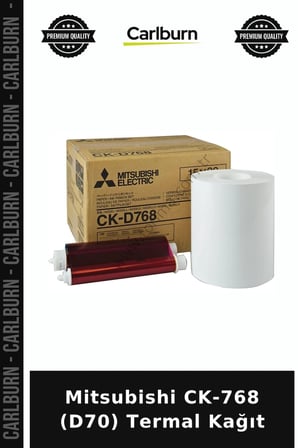 Delux Serisi Mitsubishi CK-768 (D70) Termal Kağıt Resim Kağıdı Baskı Malzemesi Cihaz Rulosu