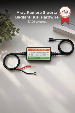 Premium Araç Kamera Sigorta Bağlantı Kiti Hardwire TA01 Uyumlu Sürücü Ses Akü