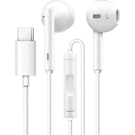 Torima Tc-01 Typ-c to Stereo Earphone Kablolu Kulaklık Beyaz Ofis Aksesuarı Ses Gereci Ders Ekipmanı