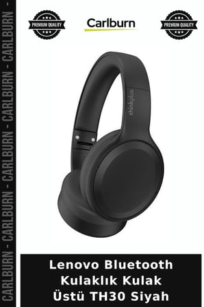 Özel Seri Lenovo Bluetooth Kulaklık Kulak Üstü TH30 Siyah Yaşam Tarzı Müzik Aleti Günlük