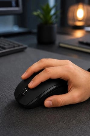 Premium Torima Mouse Optik Kablosuz Fare TM08 Siyah Pratik Akıcı Çalışma