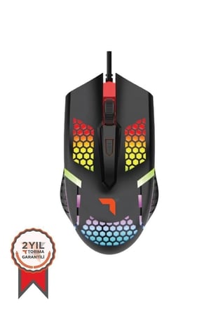 Torima TM-15 USB RGB Aydınlatmalı Oyuncu Mouse Siyah Ekipman Bilgisayar Faresi Eğlence
