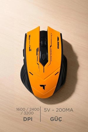 Torima Mouse Çift Modlu Sessiz Kablosuz Oyuncu Fare TM20 Bilgisayar Faresi Aksesuar Gümüş Renk