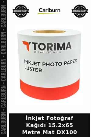 İnkjet Fotoğraf Kağıdı 15.2x65 Metre Mat DX100 Rulo Kağıt Yazıcı Rulosu Ofis Malzemesi