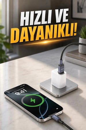 Torima Şarj Kablosu Usb to Type-C Data Kablo U18 Siyah Dijital Araç Günlük İhtiyaç Elektronik Parça