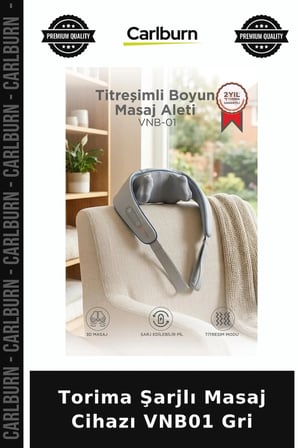 Premium Torima Şarjlı Masaj Cihazı VNB01 Gri Ev Masajı Rahatlama Elektronik
