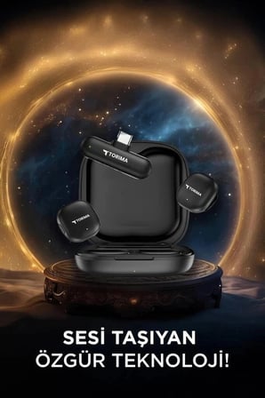 Delux Serisi Torima Yaka Mikrofonu WM02 Siyah Yayıncı Cihazı Toplantı Aleti Ses Sistemi