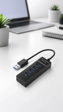 Özel Üretim Torima Usb Hub 4 Port Çoklayıcı 3.0 Çoğaltıcı YD32 Siyah Masaüstü Veri Çalışma