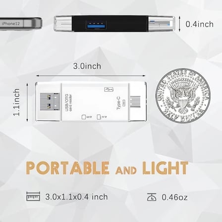 Torima Kart Okuyucu Usb Otg Hub Type-C Micro 6IN1 Adaptör YD40 Ofis Aparatı Çalışma Masası Donanım