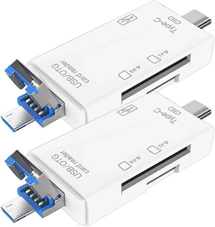 Torima Kart Okuyucu Usb Otg Hub Type-C Micro 6IN1 Adaptör YD40 Ofis Aparatı Çalışma Masası Donanım