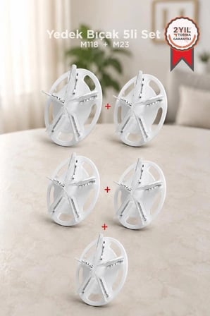 Torima Tiftik Temizleme Makinesi Yedek 5li Set M118 M23 Uyumlu Bakım Parçası Tekstil Bıçağı
