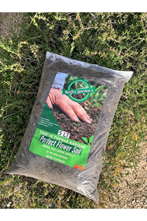 Körfez Garden’s Torf Ve Toprak Saksı Çiçek Toprağı Besleyici Katkılı
