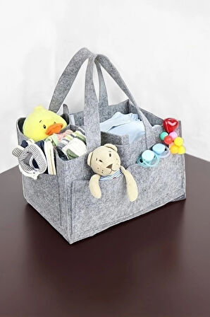 Tekstil Keçe Anne Bebek Bakım Çantası Yenidoğan Alt Açma Değiştirme Için Organizer Taşınabilir Düze