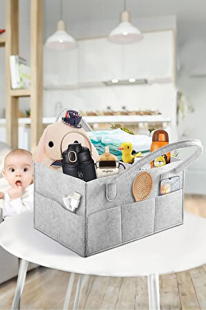 Tekstil Keçe Anne Bebek Bakım Çantası Yenidoğan Alt Açma Değiştirme Için Organizer Taşınabilir Düze