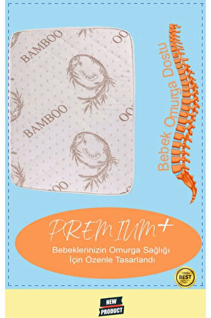 Bamboo Ortopedik Sünger Bebek Çocuk Yatağı Anne Yanı Bebek Yatak